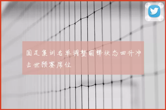 国足集训名单调整前锋状态回升冲击世预赛席位